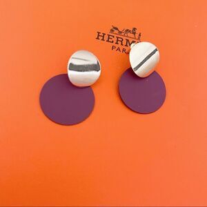 Burgundy Drop Earrings